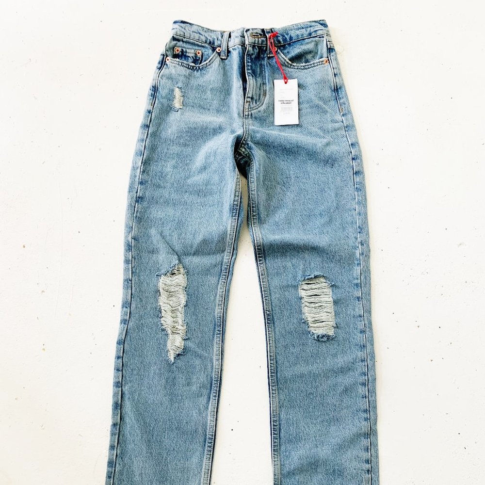 URBAN OUTFITTERS BDG Pax High-Waisted Straight Leg Jean NEW W 24 L 32